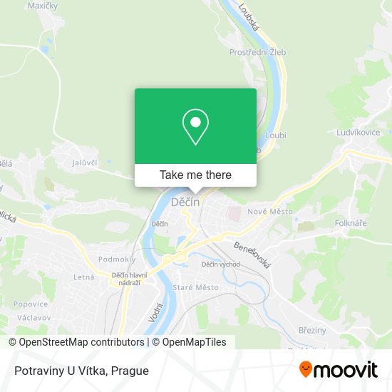 Карта Potraviny U Vítka