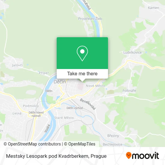 Карта Mestsky Lesopark pod Kvadrberkem