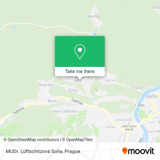 Карта MUDr. Lüftschitzová Soňa