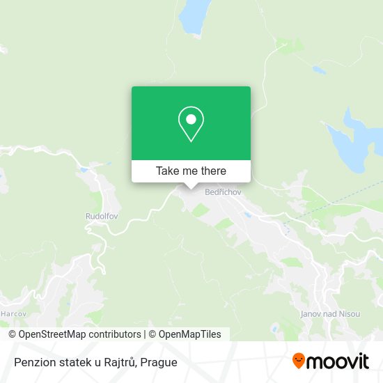 Карта Penzion statek u Rajtrů