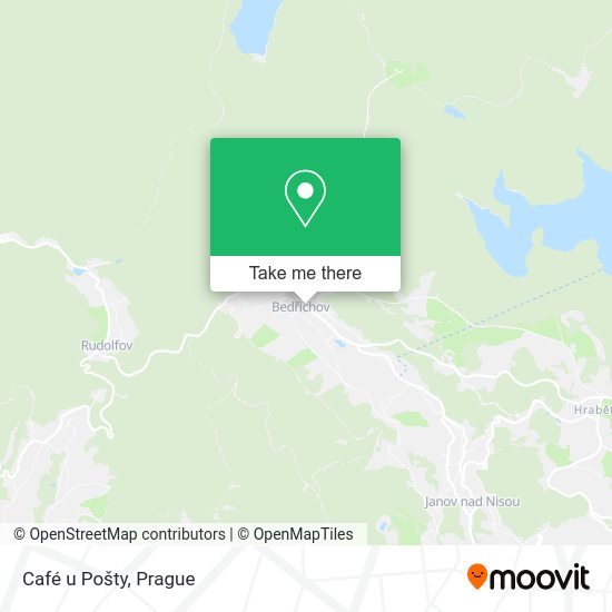 Карта Café u Pošty