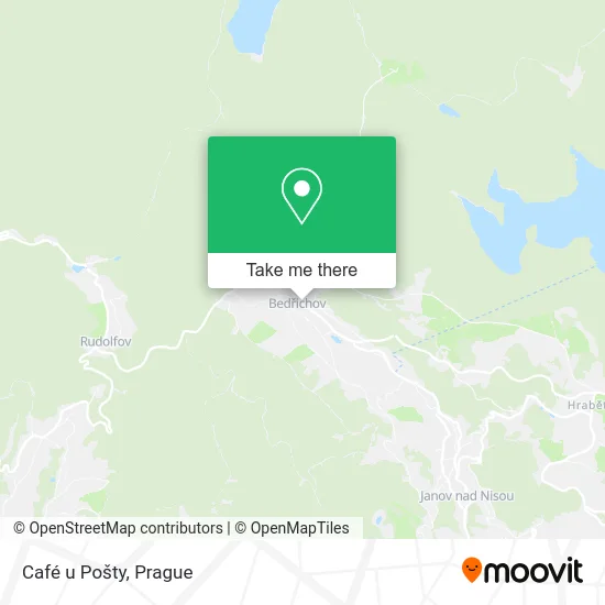 Карта Café u Pošty