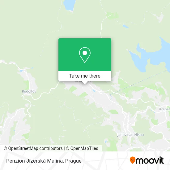 Карта Penzion Jizerská Malina