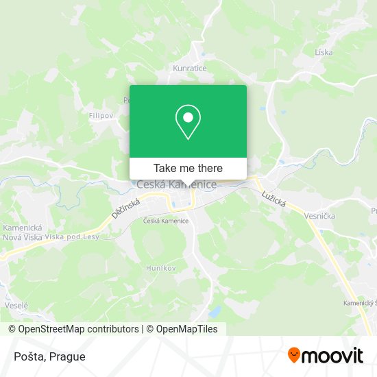 Карта Pošta