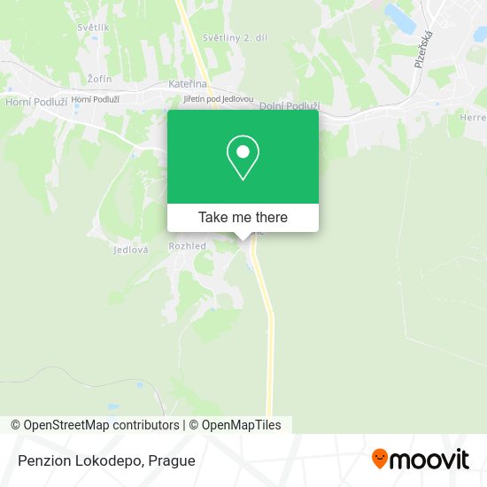 Карта Penzion Lokodepo