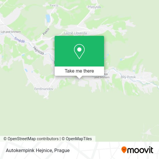 Карта Autokempink Hejnice