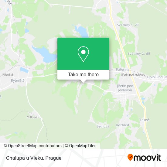 Карта Chalupa u Vleku
