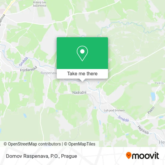 Карта Domov Raspenava, P.O.