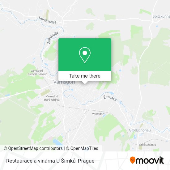 Карта Restaurace a vinárna U Šimků