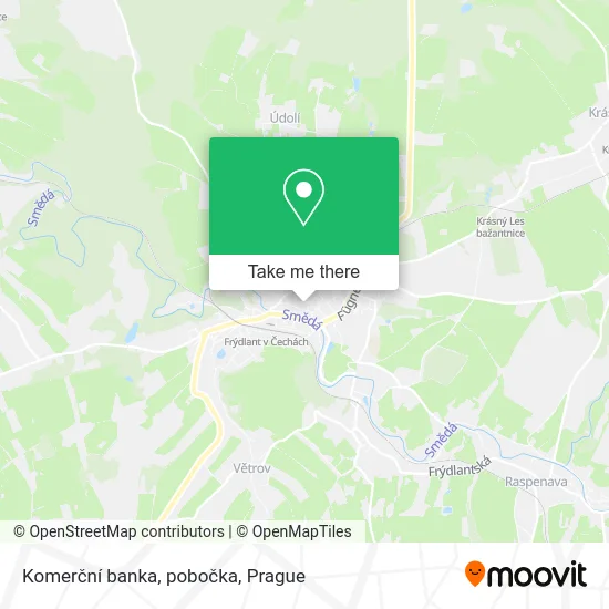 Карта Komerční banka, pobočka