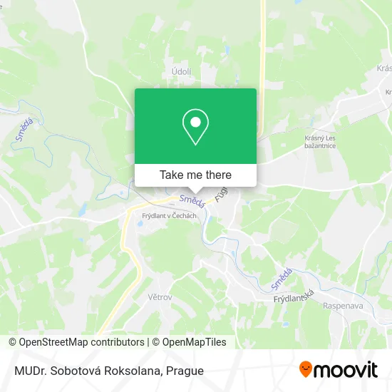 Карта MUDr. Sobotová Roksolana