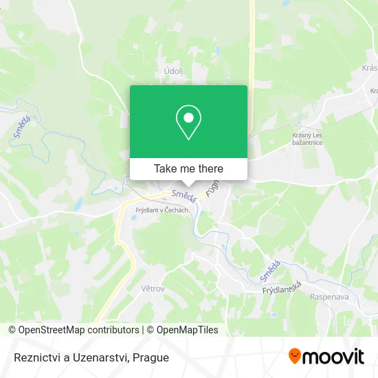 Карта Reznictvi a Uzenarstvi