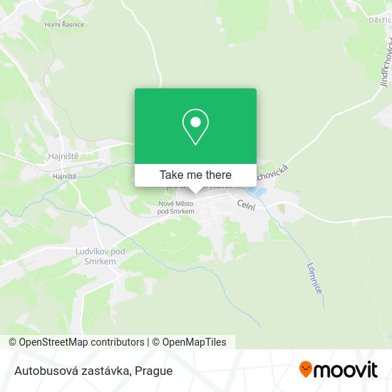 Карта Autobusová zastávka
