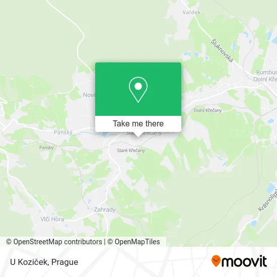 Карта U Koziček