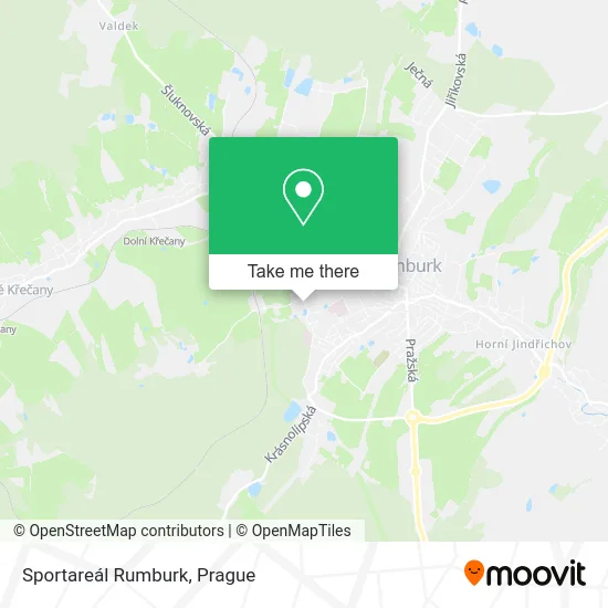 Карта Sportareál Rumburk
