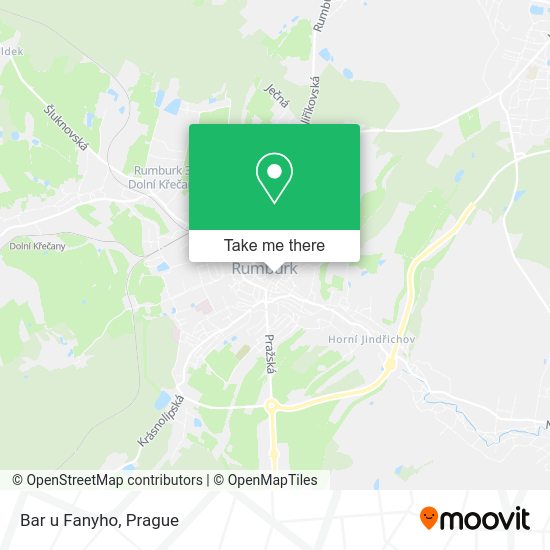 Карта Bar u Fanyho