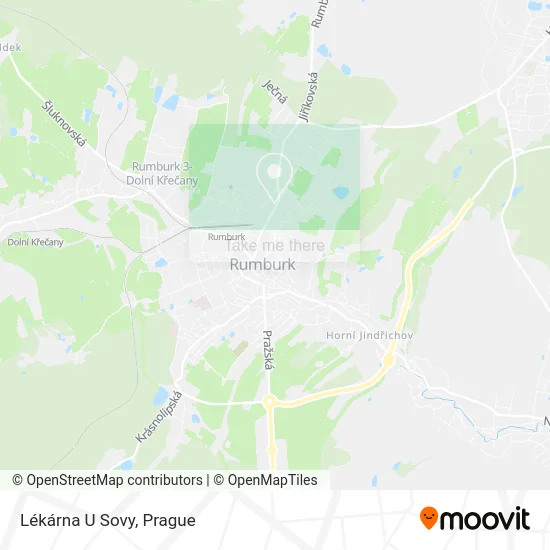 Карта Lékárna U Sovy