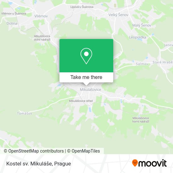 Карта Kostel sv. Mikuláše