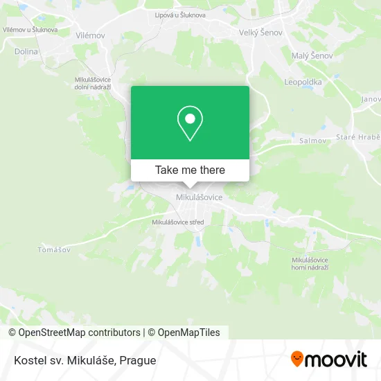 Карта Kostel sv. Mikuláše