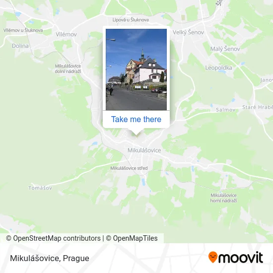 Карта Mikulášovice