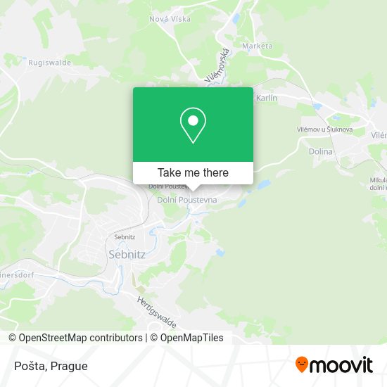 Карта Pošta