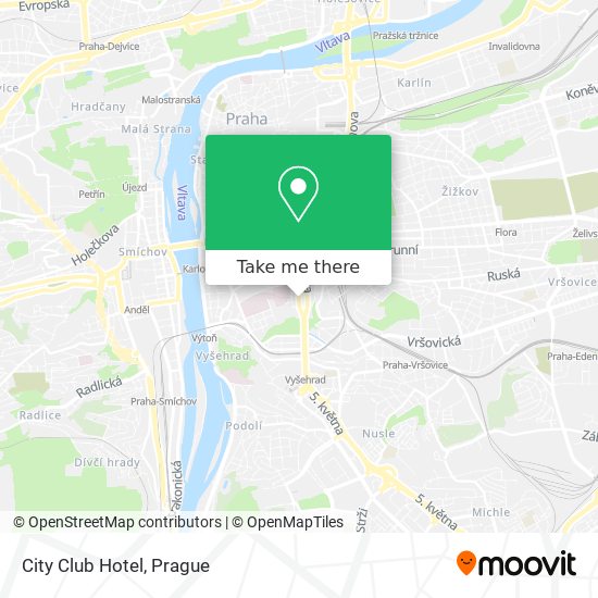 City Club Hotel map