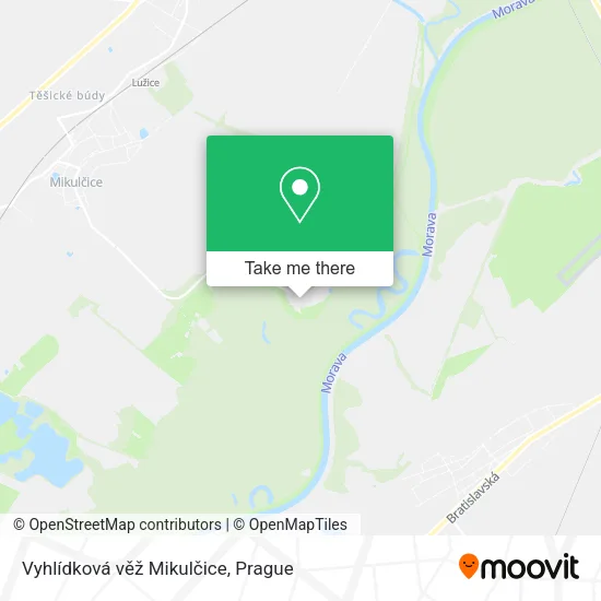 Карта Vyhlídková věž Mikulčice