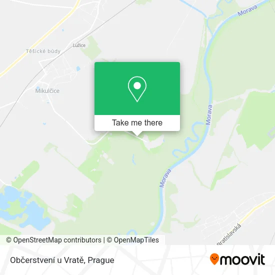 Карта Občerstvení u Vratě