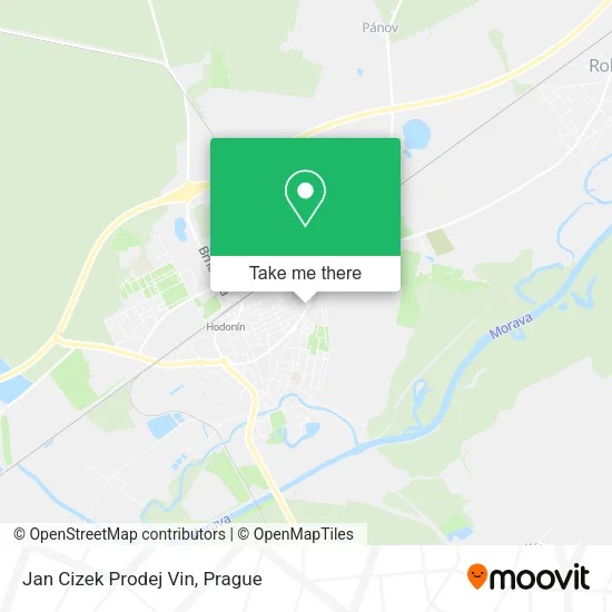 Карта Jan Cizek Prodej Vin