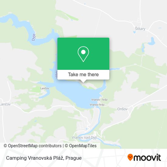 Карта Camping Vranovská Pláž