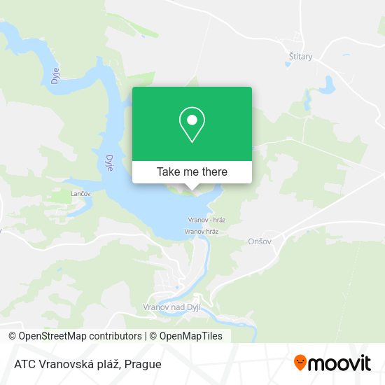Карта ATC Vranovská pláž