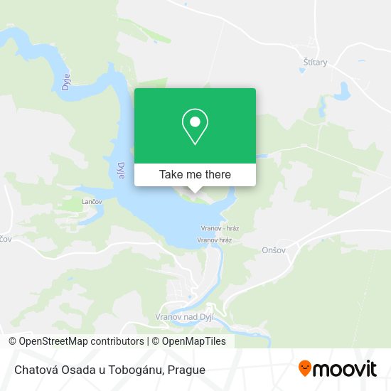 Карта Chatová Osada u Tobogánu