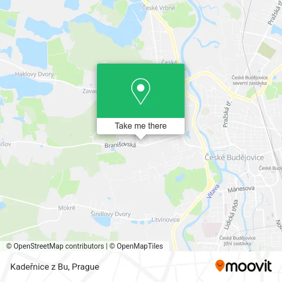 Карта Kadeřnice z Bu