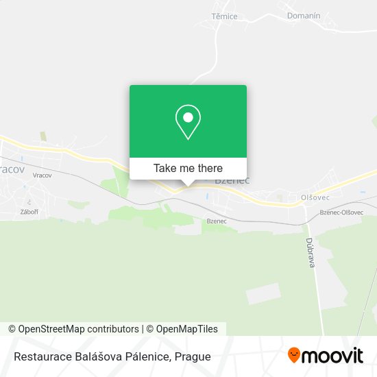 Карта Restaurace Balášova Pálenice