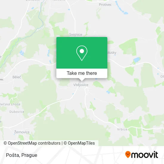 Карта Pošta