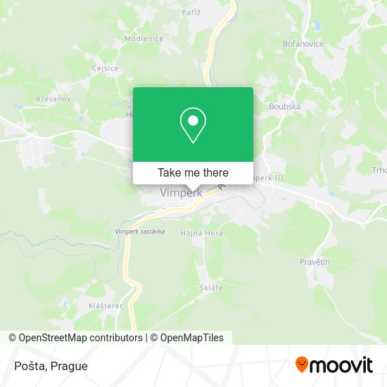 Карта Pošta