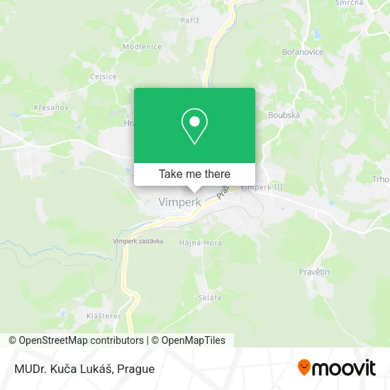 Карта MUDr. Kuča Lukáš