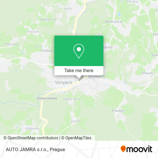 Карта AUTO JAMRA s.r.o.