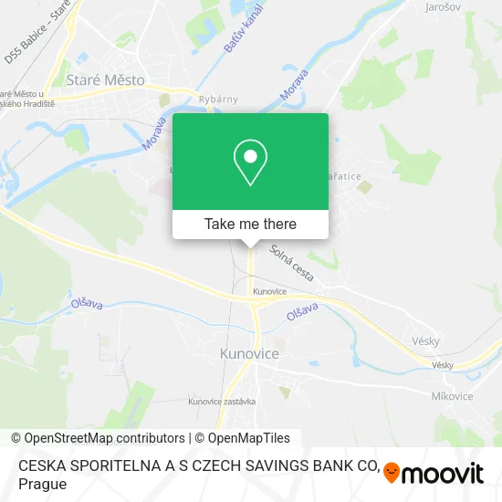 Карта CESKA SPORITELNA A S CZECH SAVINGS BANK CO