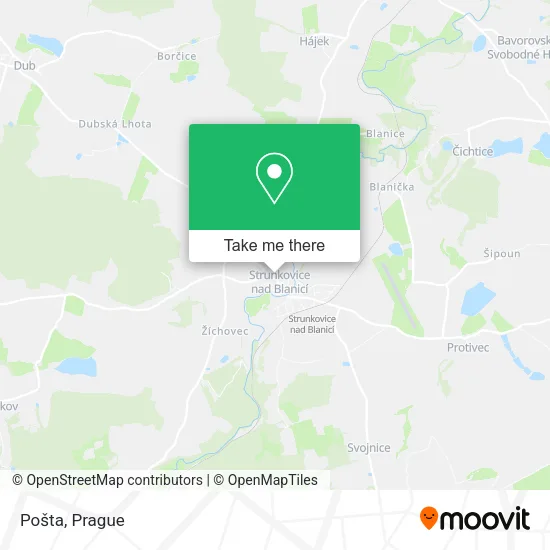 Карта Pošta