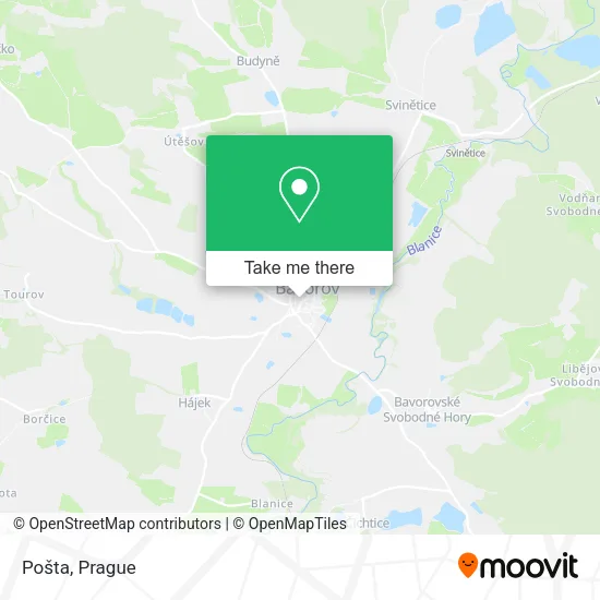 Карта Pošta