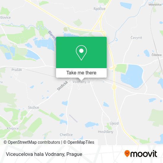 Карта Viceucelova hala Vodnany
