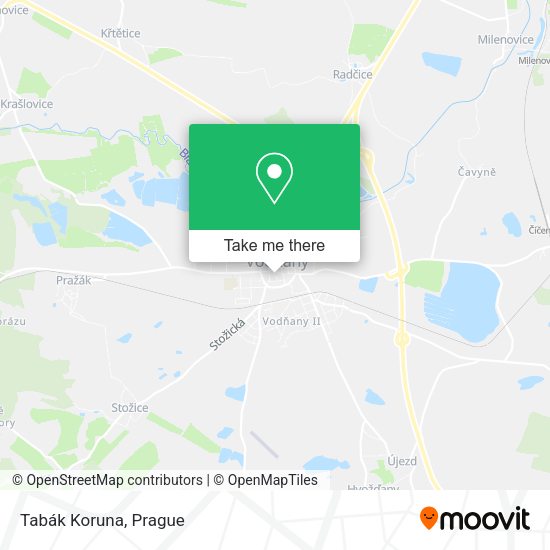 Карта Tabák Koruna
