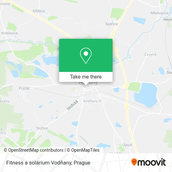 Карта Fitness a solárium Vodňany