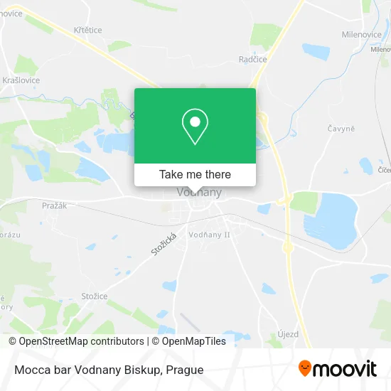 Карта Mocca bar Vodnany Biskup