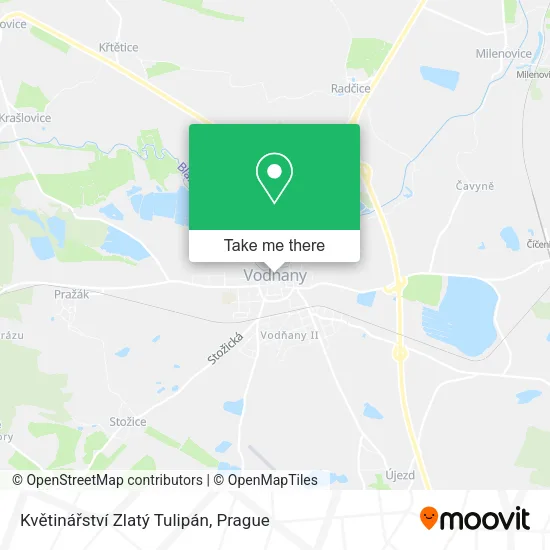 Květinářství Zlatý Tulipán map