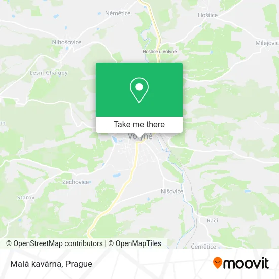 Карта Malá kavárna