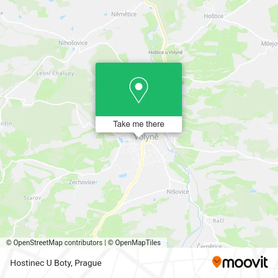 Карта Hostinec U Boty