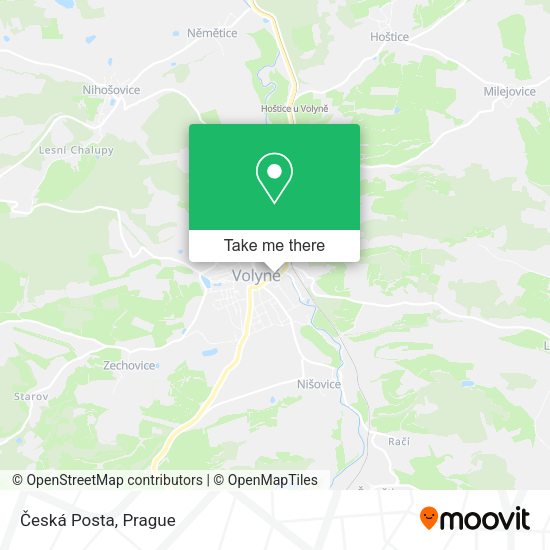 Карта Česká Posta