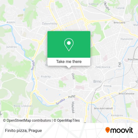 Карта Finito pizza